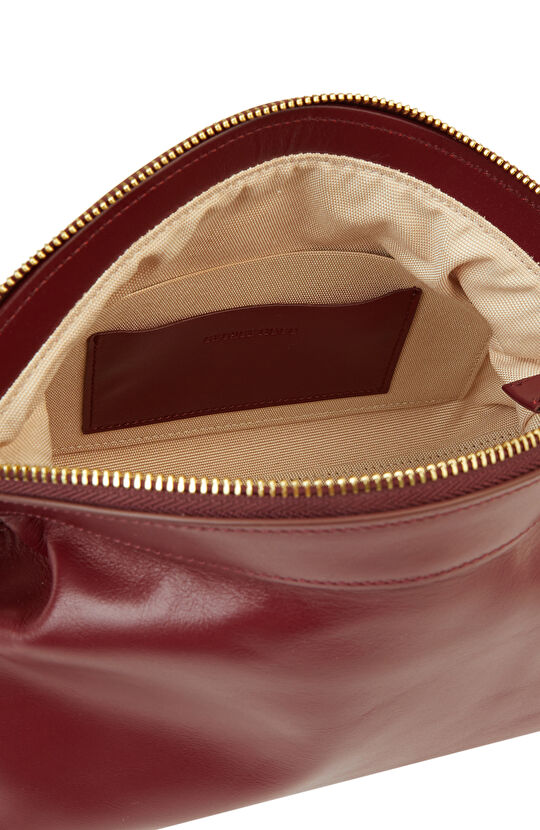 Bordo Kadın Deri Clutch