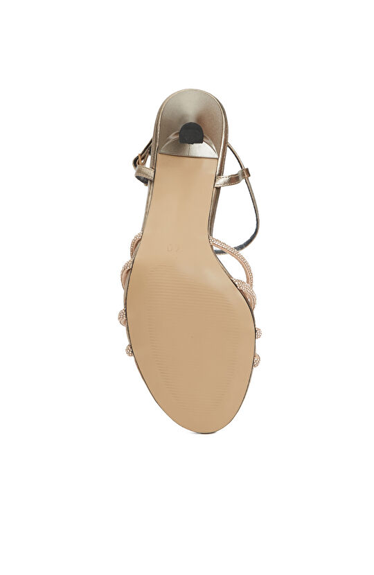 Gold Kadın Abiye Sandalet