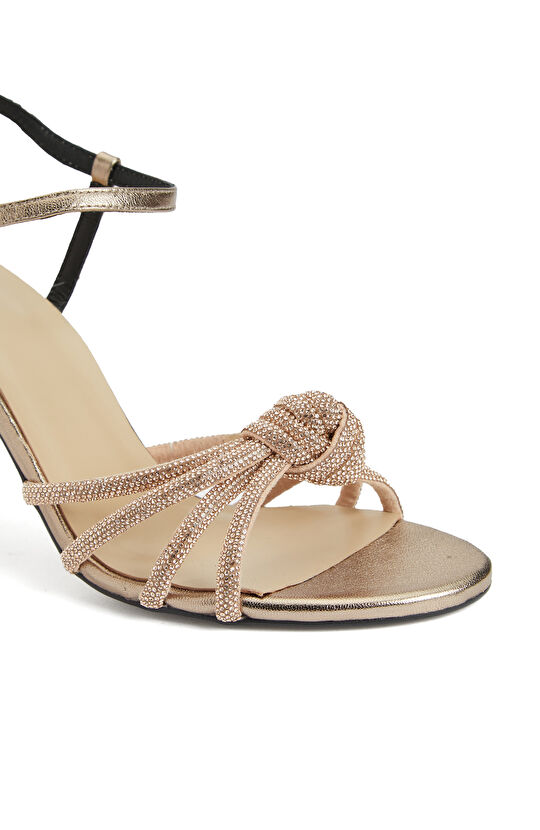 Gold Kadın Abiye Sandalet