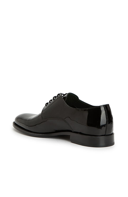 Siyah Erkek Rugan Deri Ayakkabı