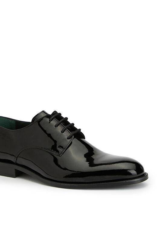 Siyah Erkek Rugan Deri Ayakkabı