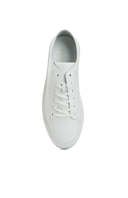 Beyaz Erkek Deri Sneaker