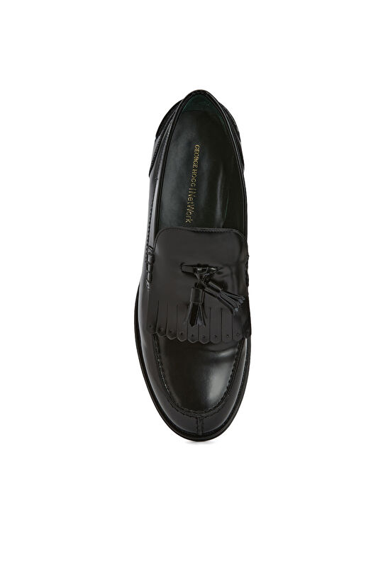 George Hogg for NetWork Siyah Erkek Deri Loafer