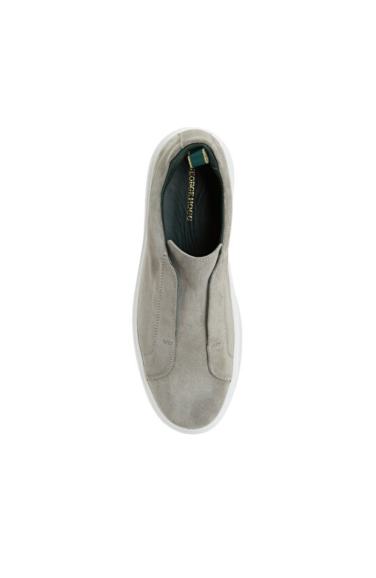 Gri Erkek Deri Sneaker