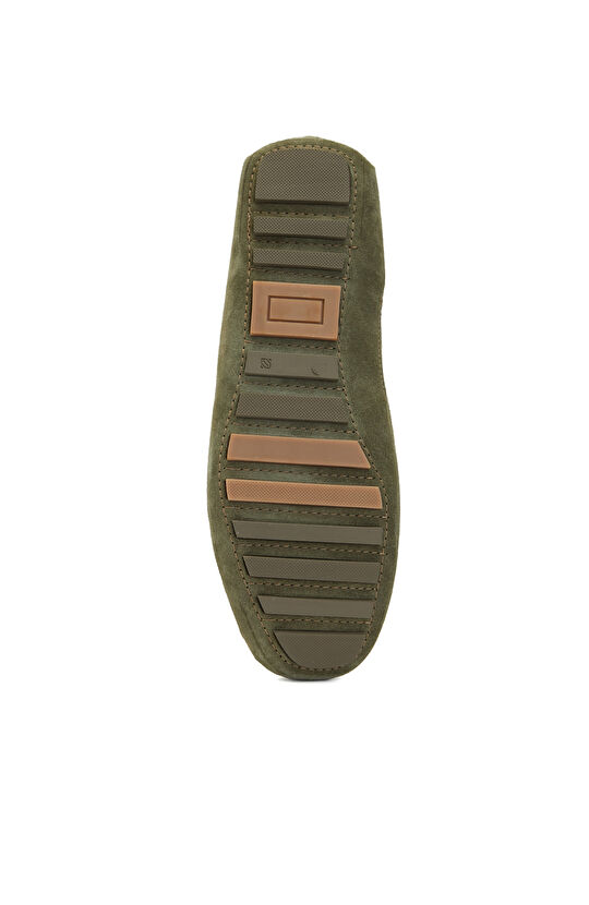 Açık Haki Erkek Süet Loafer
