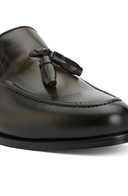 Haki Erkek Deri Loafer