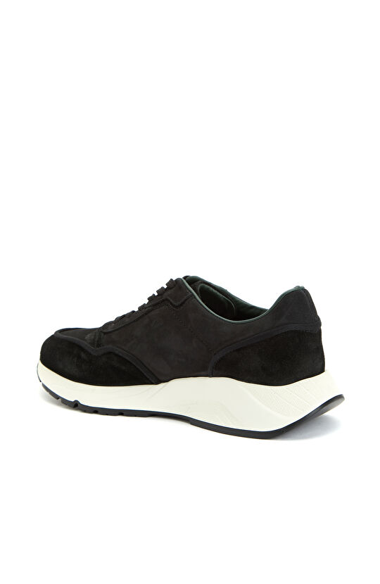 Siyah Erkek Süet Sneaker