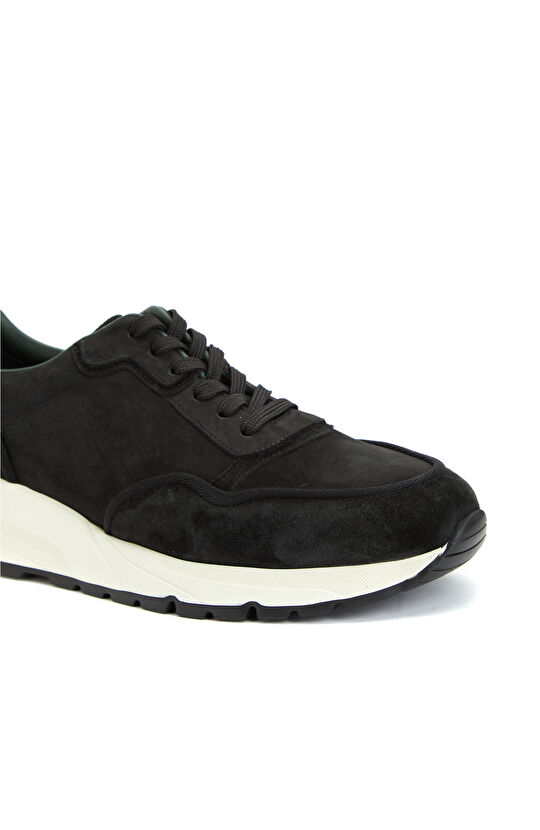 Siyah Erkek Süet Sneaker