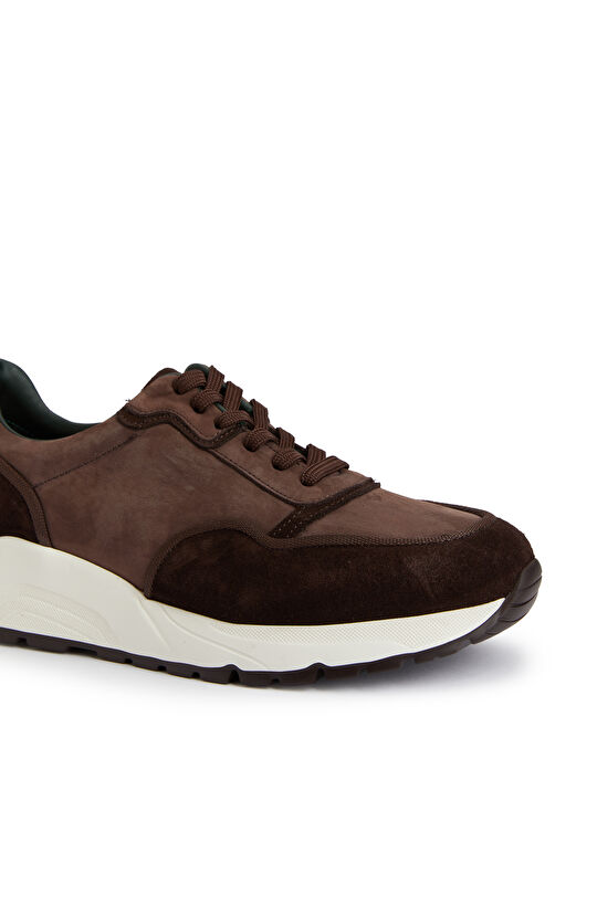 Kahverengi Erkek Süet Sneaker