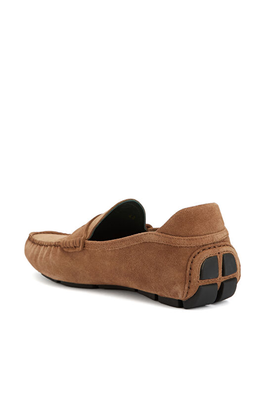 Kahverengi Erkek Deri Driver Loafer