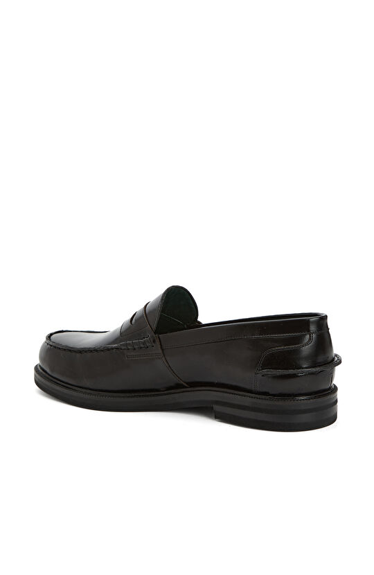 Siyah Erkek Deri Loafer