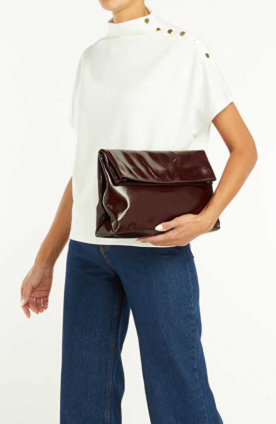 Bordo Kadın Deri Çanta