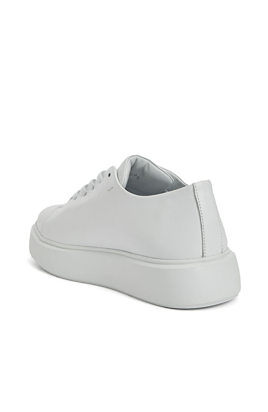 Beyaz Kadın Deri Sneaker