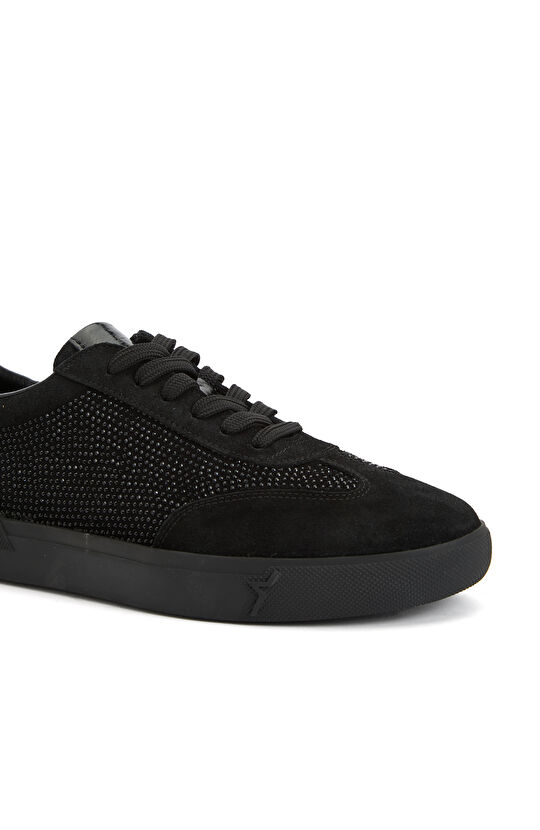 Siyah Kadın Süet Sneaker