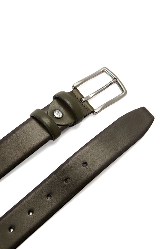 Haki Erkek Deri Kemer