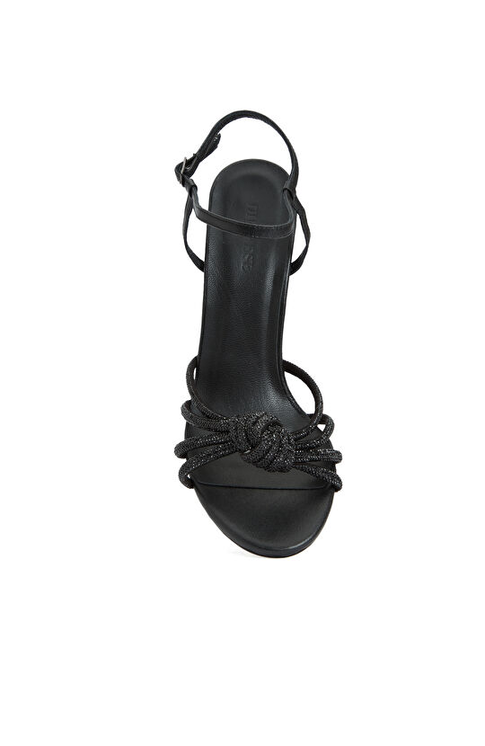 Siyah Kadın Abiye Sandalet