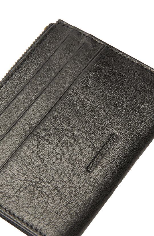 Siyah Erkek Deri Kartlık