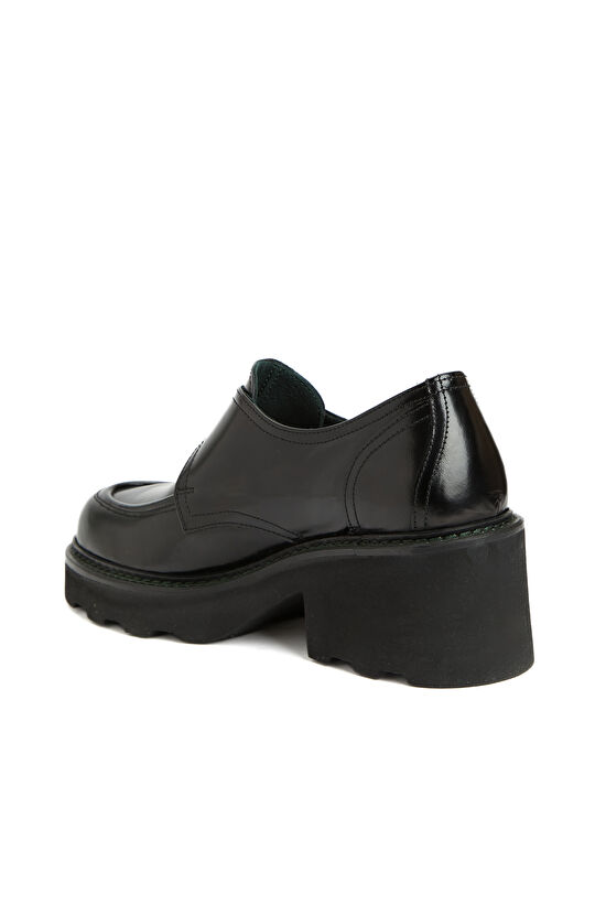 Siyah Kadın Deri Ayakkabı