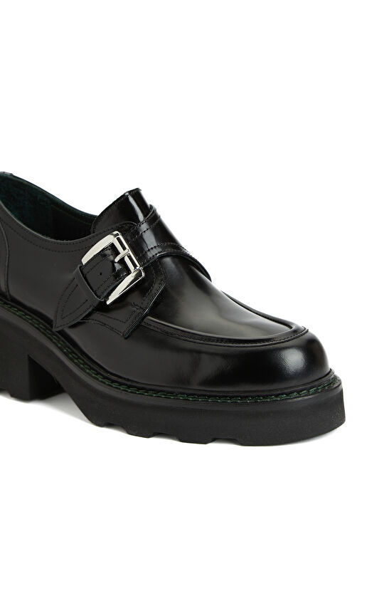 Siyah Kadın Deri Ayakkabı