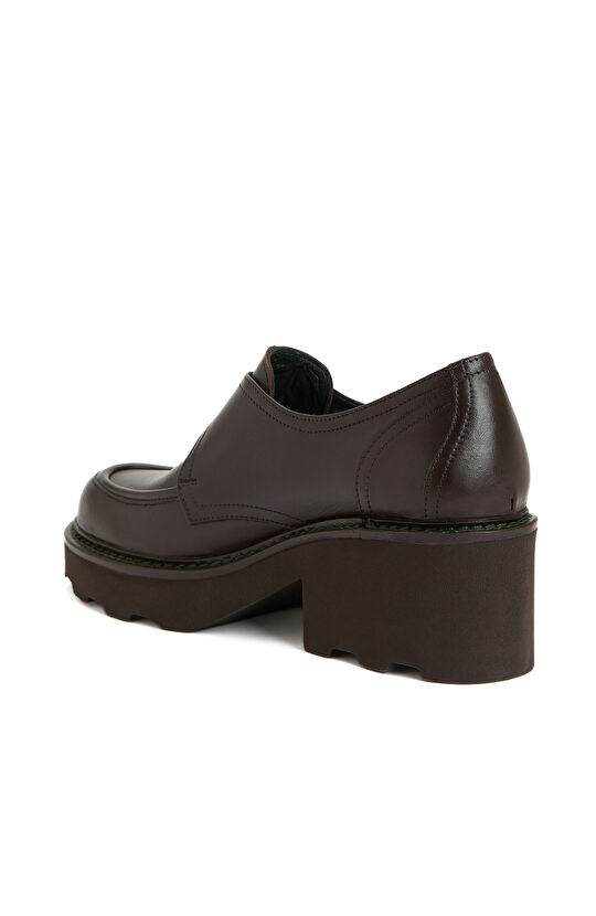 Kahverengi Kadın Deri Ayakkabı