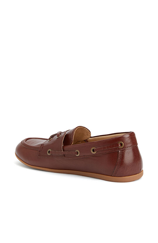 Kahverengi Kadın Deri Ayakkabı