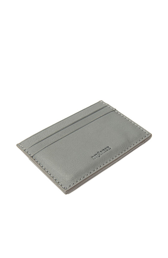 Gri Kadın Deri Kartlık