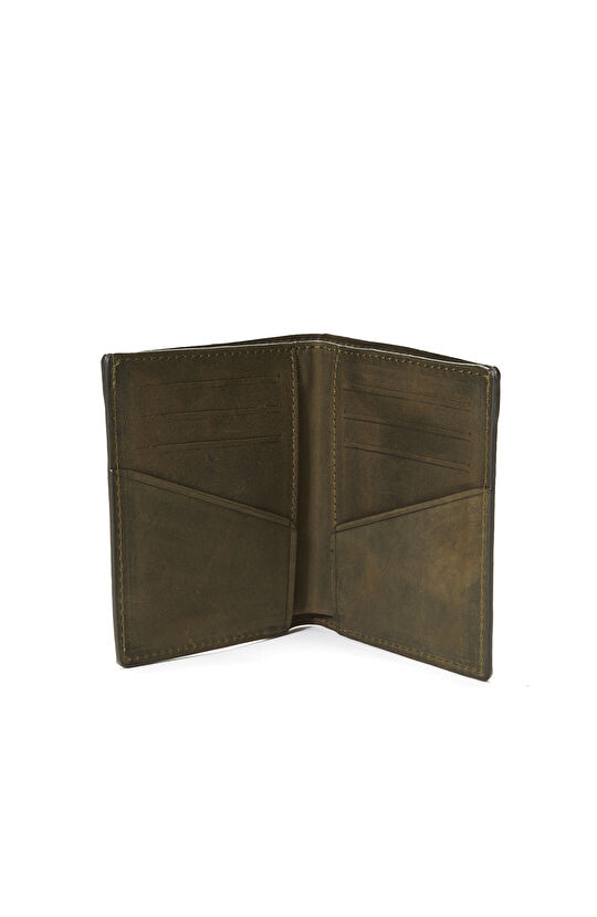 Haki Erkek Deri Cüzdan