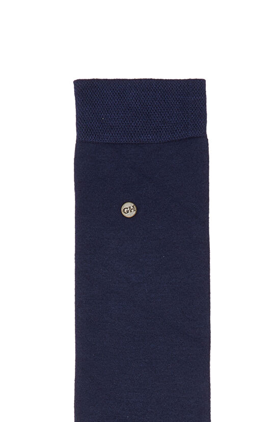 Lacivert Erkek Ekstra Uzun Soket Çorap