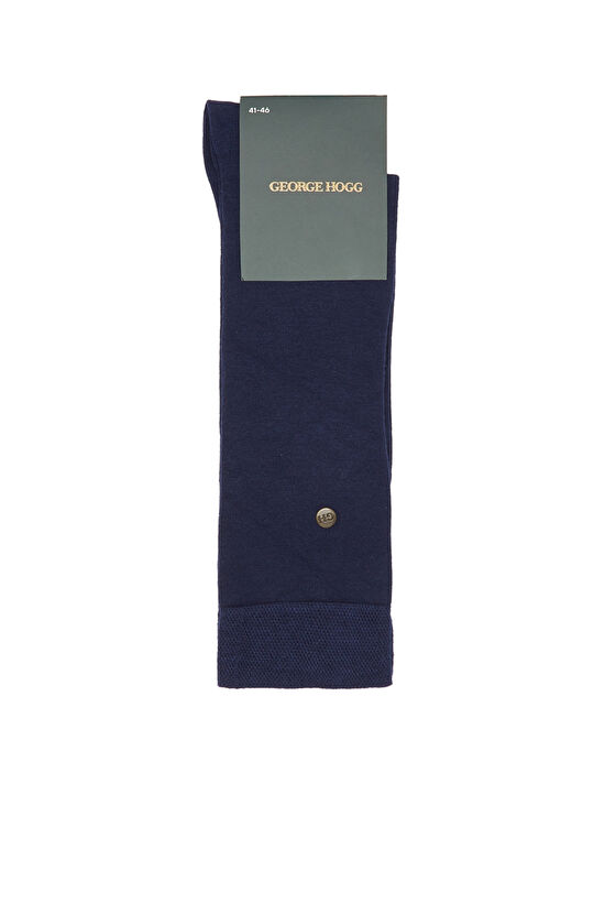 Lacivert Erkek Ekstra Uzun Soket Çorap