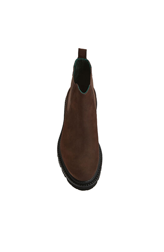 Kahverengi Chelsea Erkek Süet Deri Bot