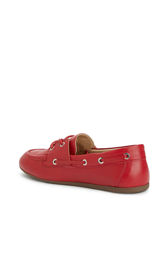 Kırmızı Kadın Deri Ayakkabı