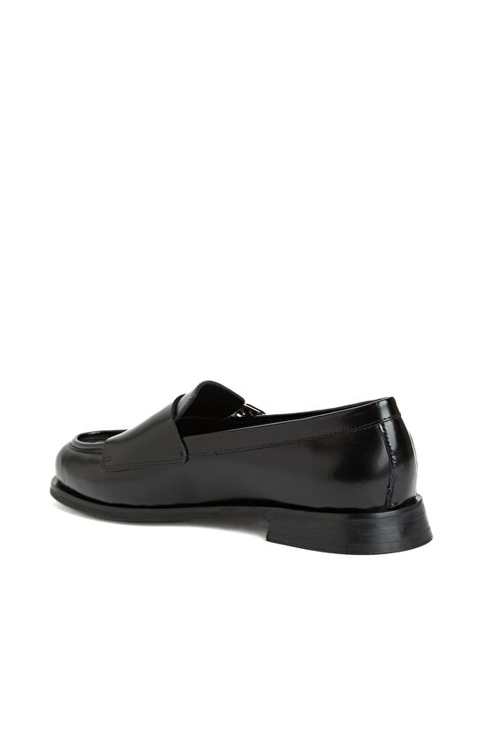 Siyah Kadın Deri Ayakkabı