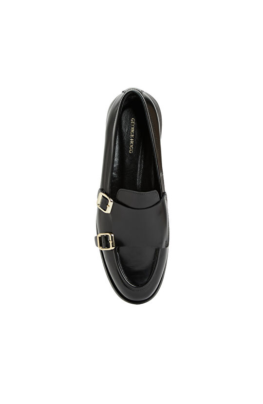 Siyah Kadın Deri Ayakkabı