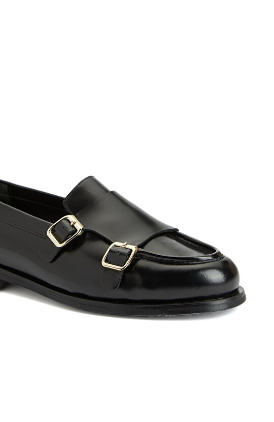 Siyah Kadın Deri Ayakkabı