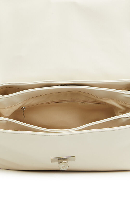 Bej Uzun Askılı Kadın Suni Deri Çanta