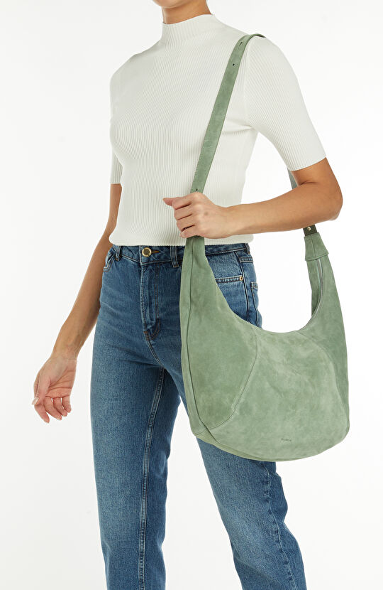 Yeşil Kadın Deri Çanta