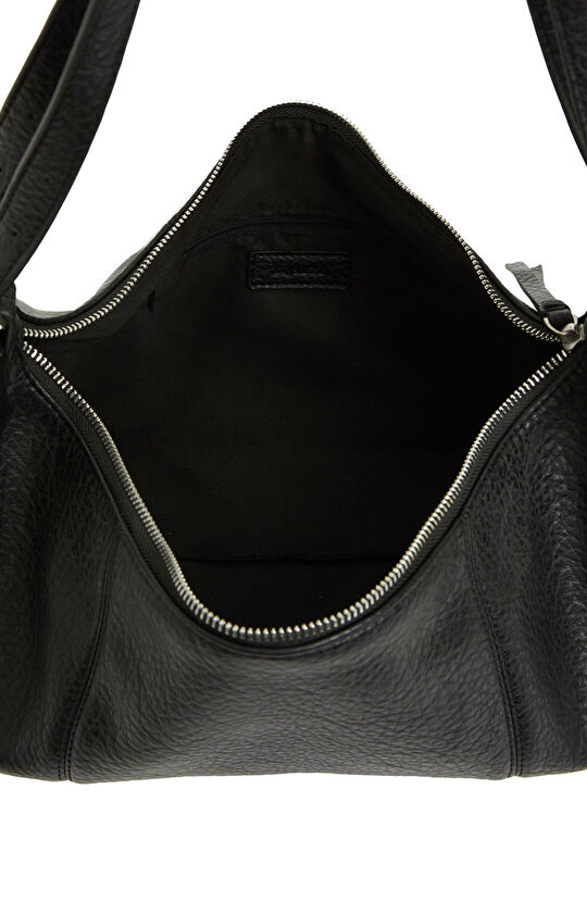 Siyah Kadın Deri Shopper Çanta