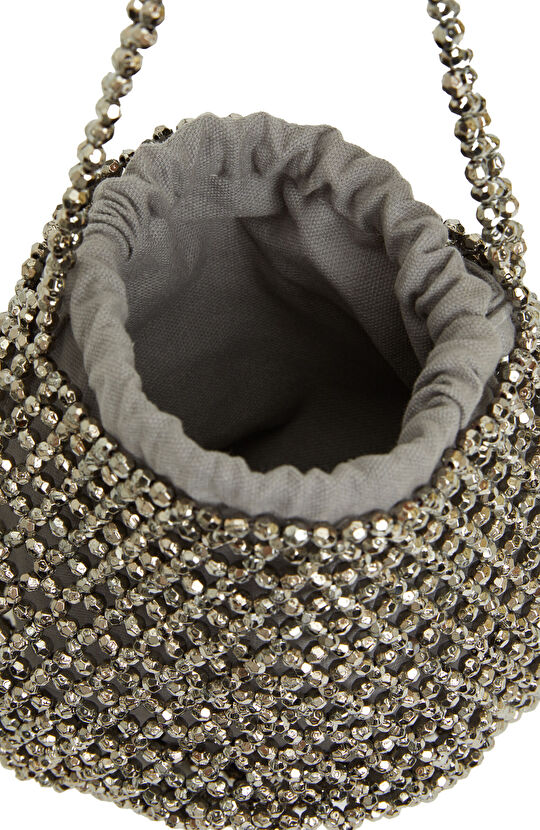 Antrasit Boncuklu Kadın Çanta