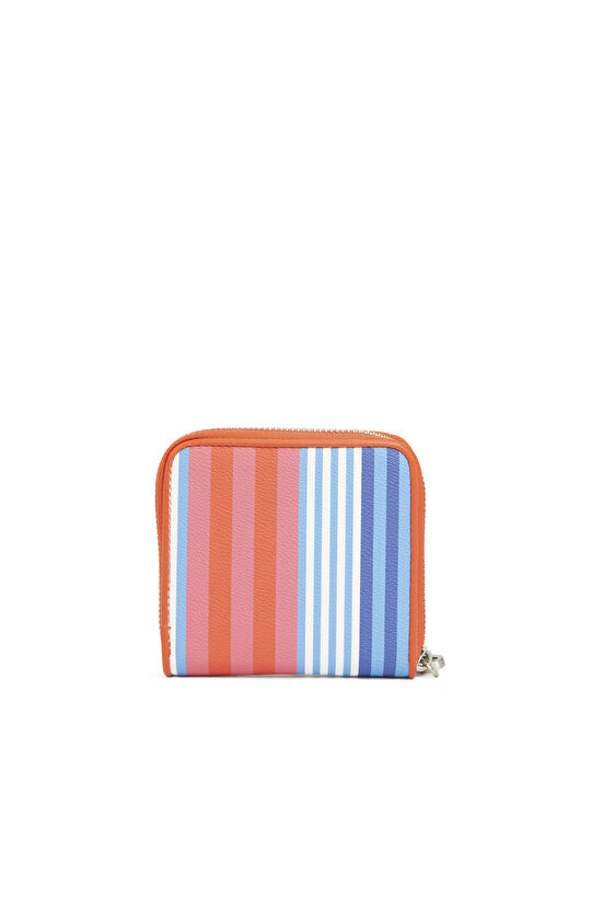 Pembe Çizgili Suni Kadın Cüzdan