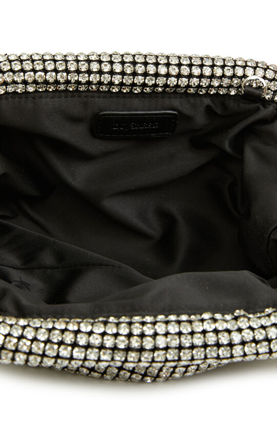 Gümüş Taşlı Kadın Clutch