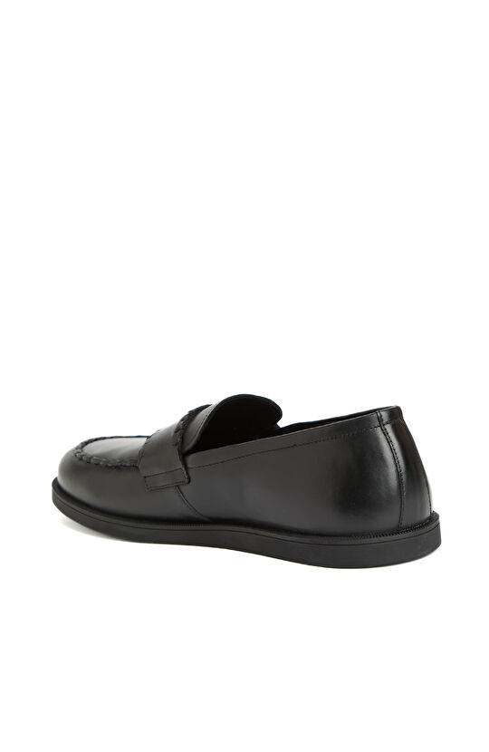 Siyah Erkek Deri Loafer