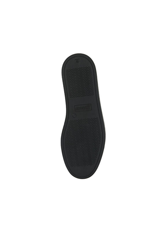 Siyah Saraç Detaylı Erkek Deri Loafer