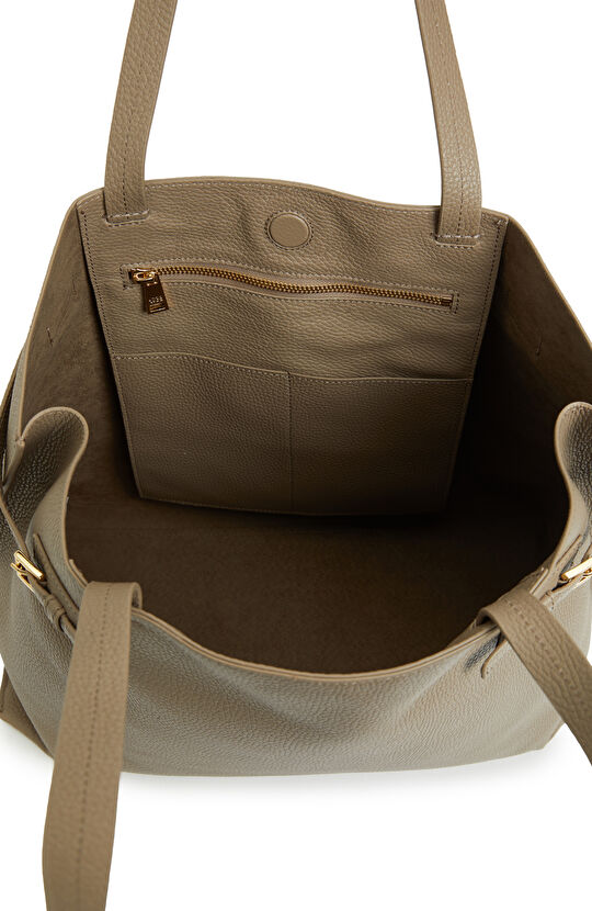 Vizon Kadın Deri Alışveriş Çantası