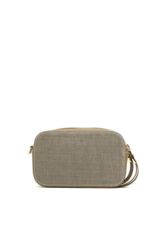 Vizon Logo Detaylı Kadın Deri Postacı Çantası