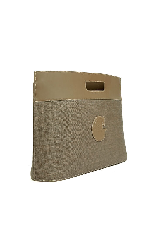 Vizon Logo Detaylı Kadın Kanvas Çanta