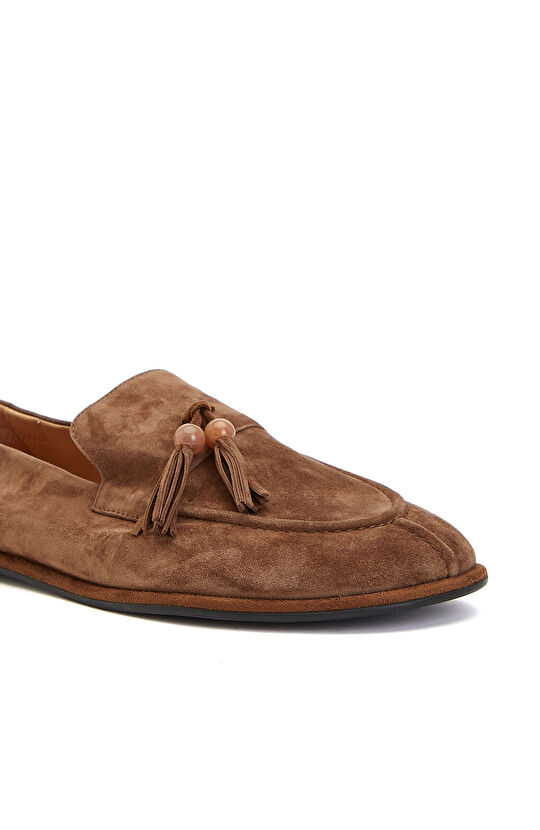 Tütün Kadın Süet Loafer