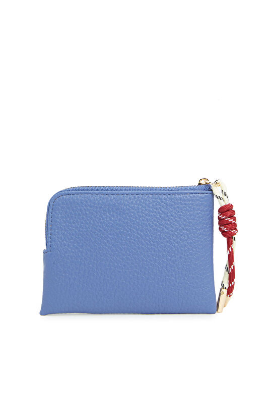 Mavi Charmlı Kadın Bozuk Para Cüzdanı