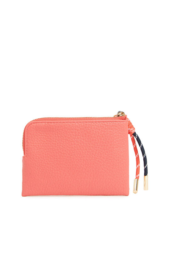 Kırmızı Charmlı Kadın Bozuk Para Cüzdanı