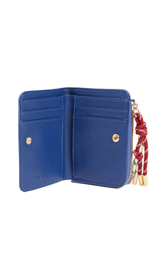Mavi Charmlı Kadın Cüzdan