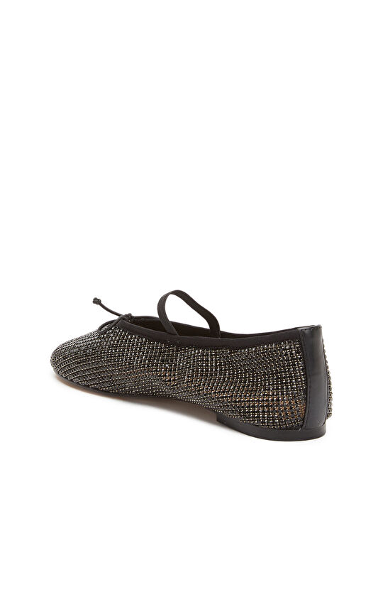 Black Stone Ballet Flats